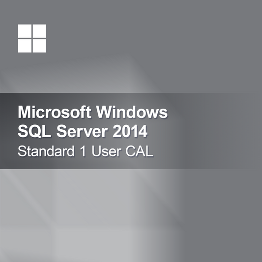 Microsoft SQL Server 2014 Standard 1 uživatelská CAL