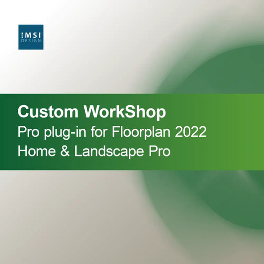 Vlastní doplněk WorkShop Pro pro Floorplan 2022 Home & Landscape Pro