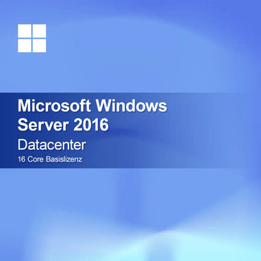 Microsoft Windows Server 2016 Datacenter 16jádrová základní licence