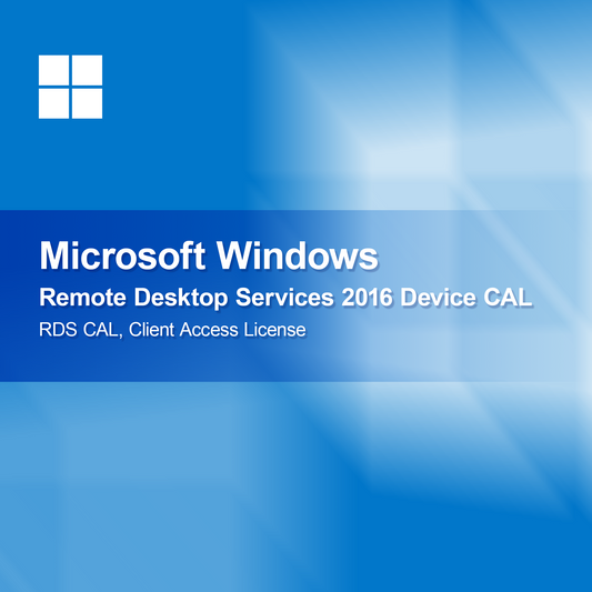 Microsoft Windows Uzaktan Masaüstü Hizmetleri 2016 Cihaz CAL, RDS CAL, İstemci Erişim Lisansı